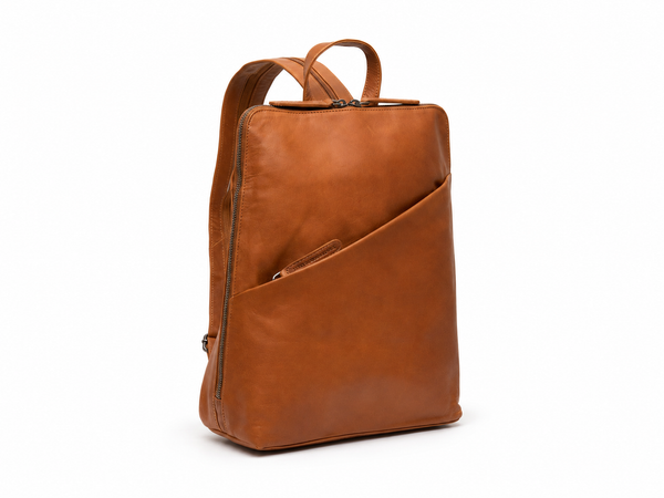 Leather Backpack Cognac Amanda
