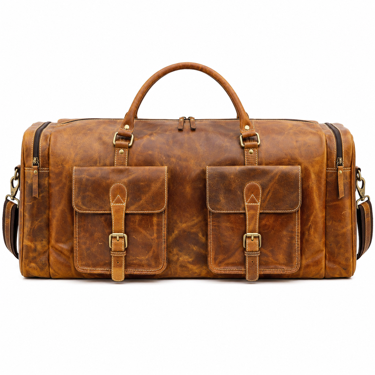 Waxed Leather Adventure Duffel
