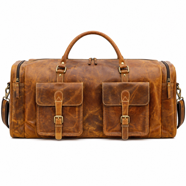 Waxed Leather Adventure Duffel