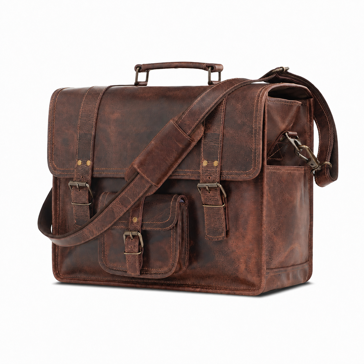 Mica Leather Briefcase for Men