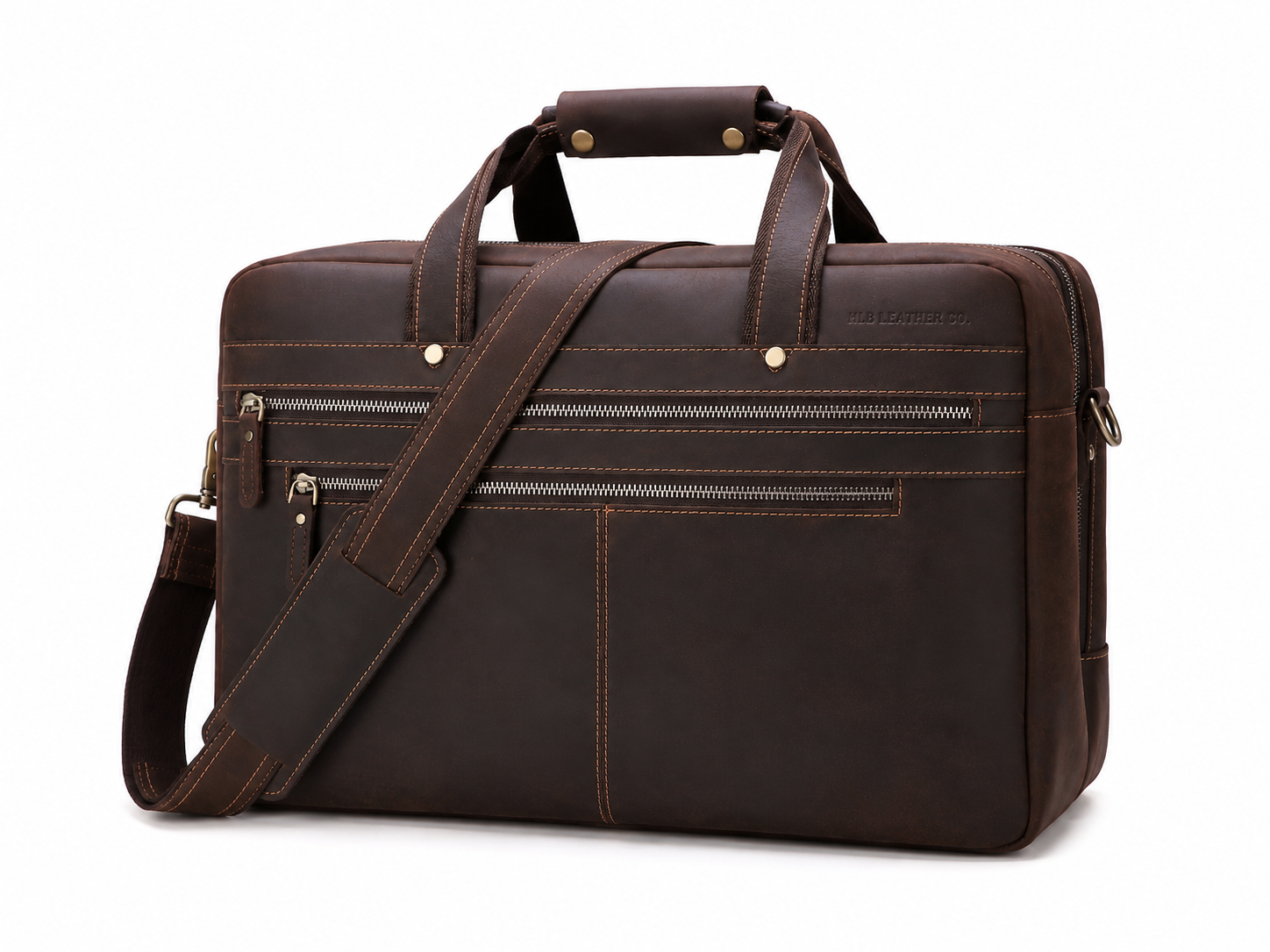 Handcrafted Leather Briefcase Laptop Bag