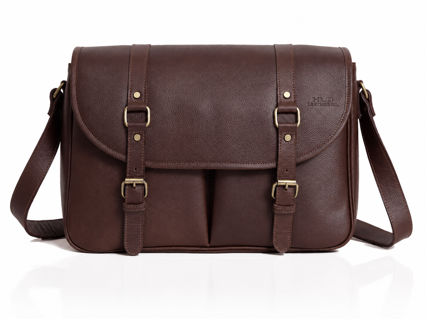 Vintage Buffalo Leather Messenger Bag