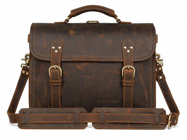 Classic Vintage Leather Briefcase