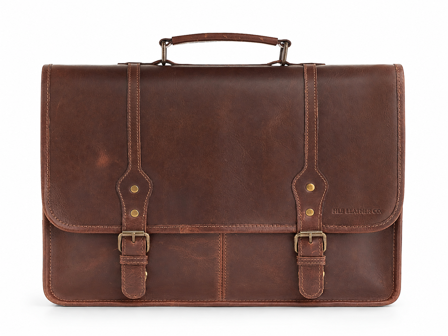 Full-Grain Buffalo Leather Messenger Bag