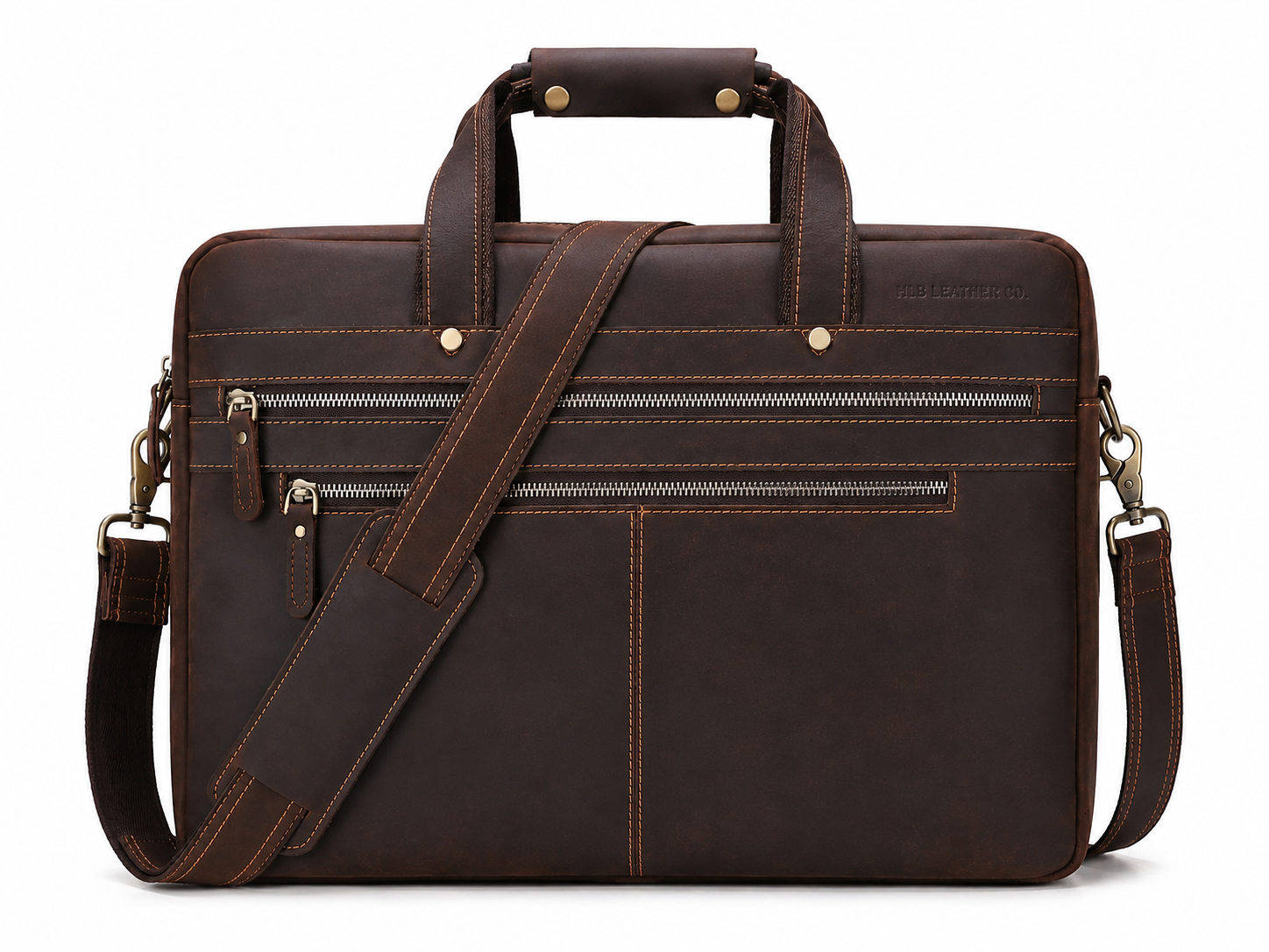 Handcrafted Leather Briefcase Laptop Bag