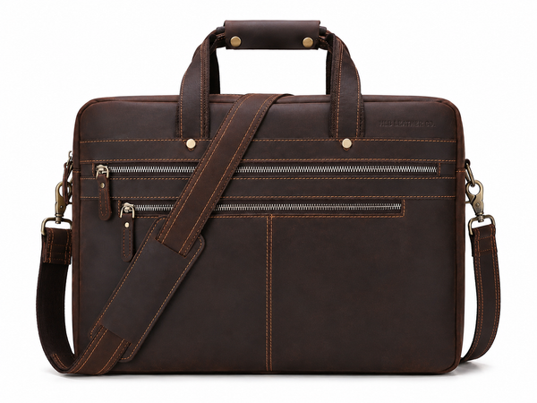 Handcrafted Leather Briefcase Laptop Bag