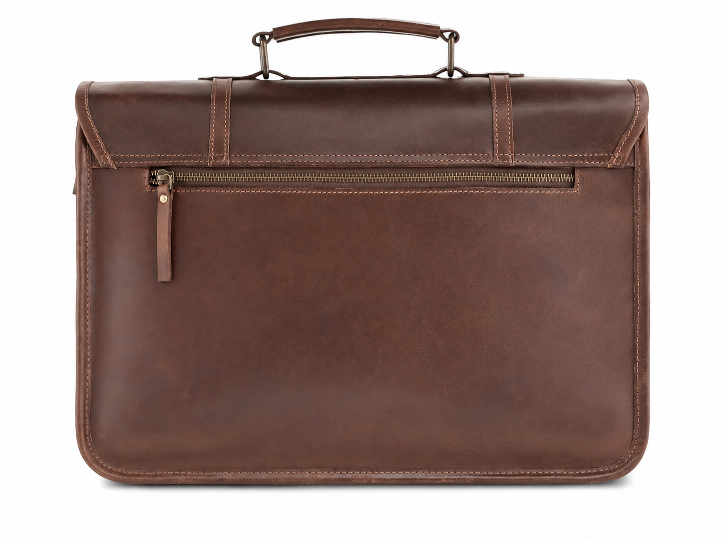 Full-Grain Buffalo Leather Messenger Bag