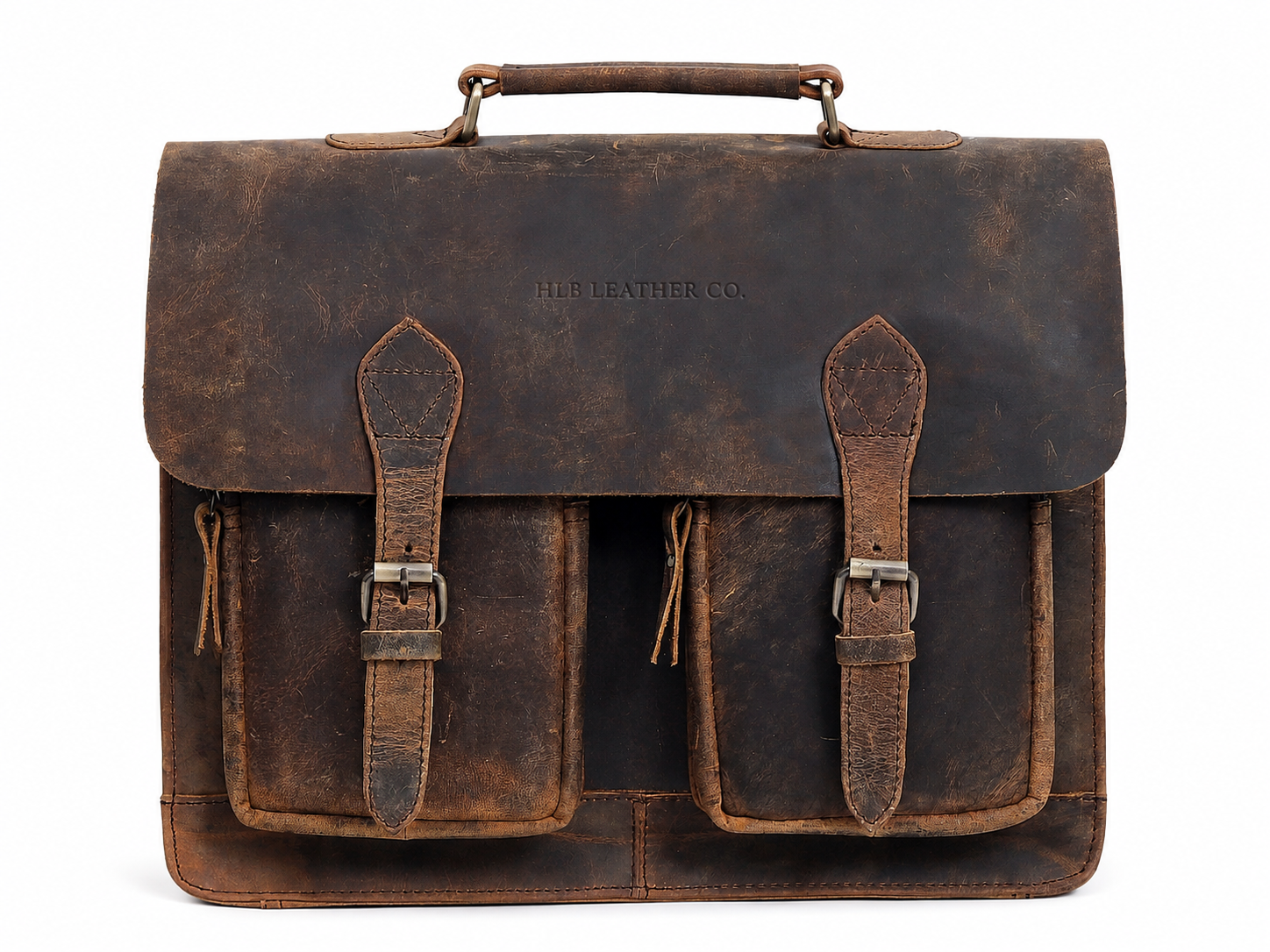 Premium Buffalo Leather Messenger Bag for Men