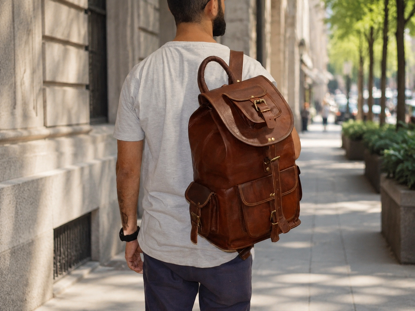 Nash Leather Backpack