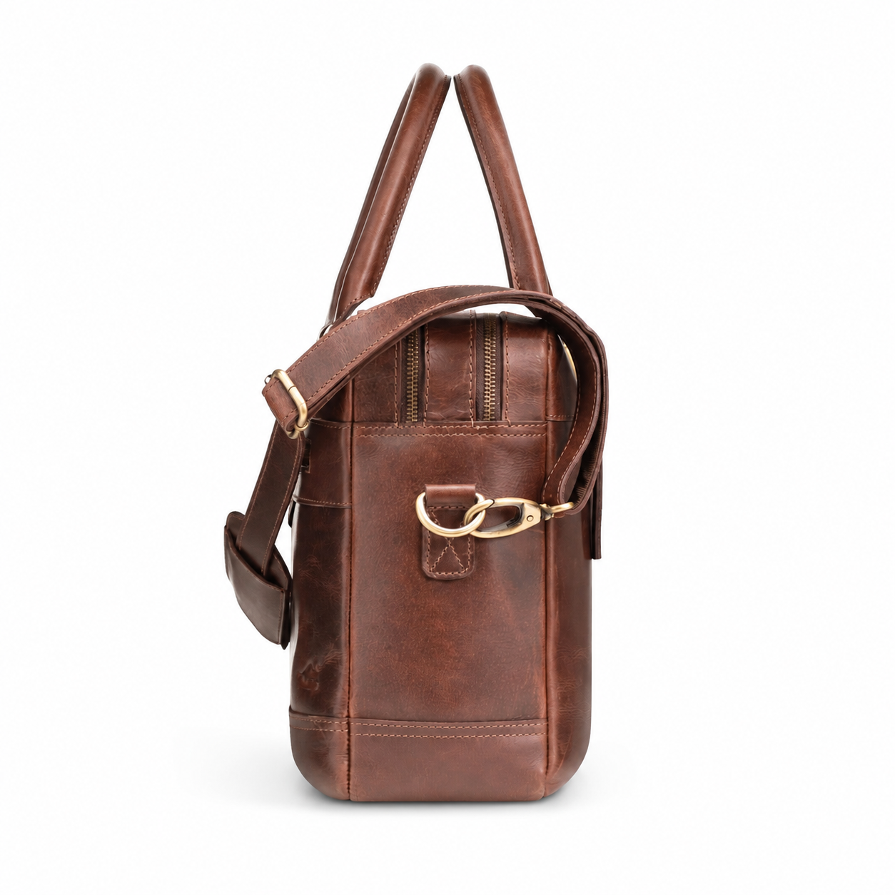 Maple Buffalo Leather Briefcase