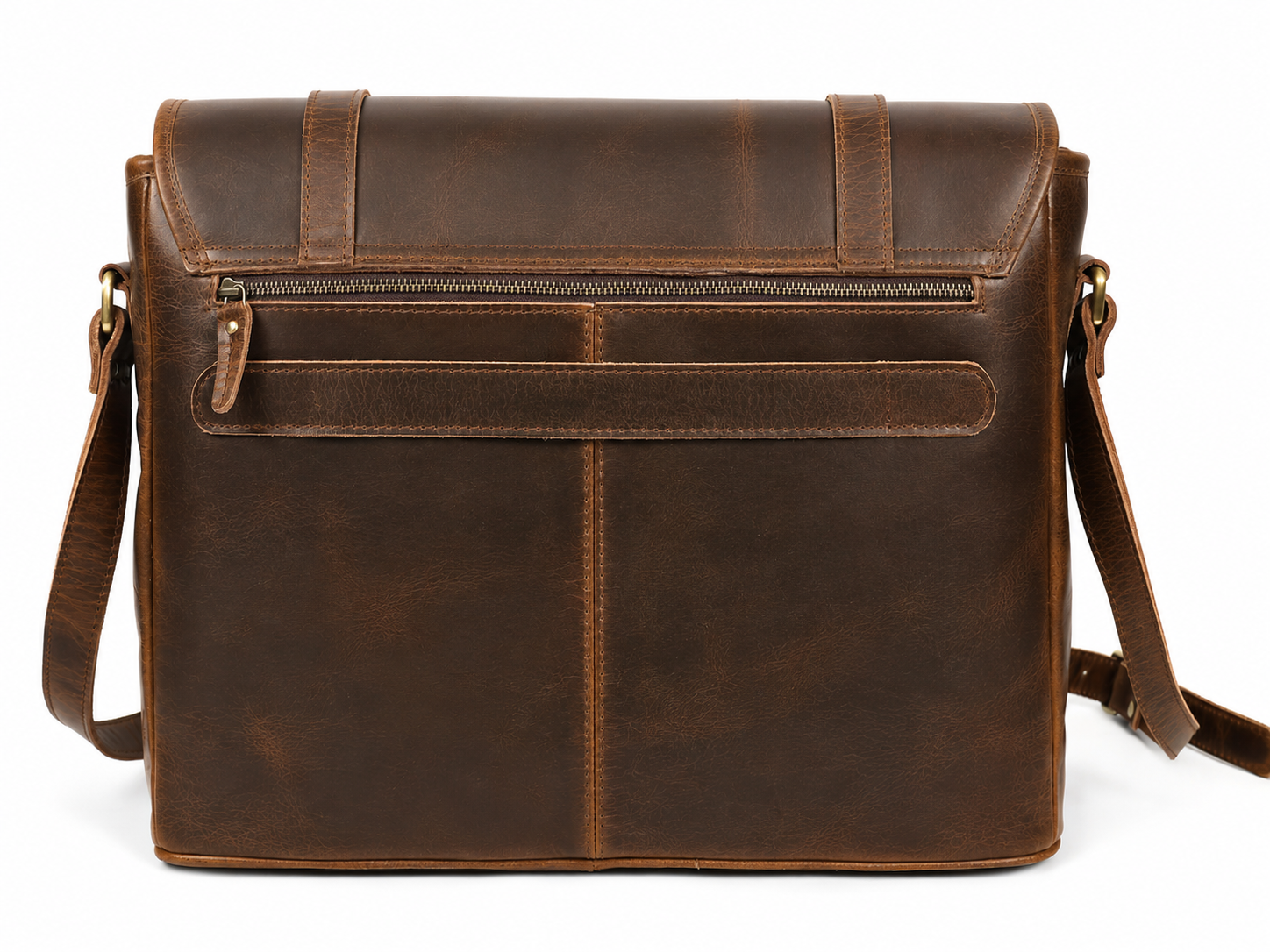 Carter Men's Buffalo Leather Messenger Bag – Vintage Work & Everyday Satchel