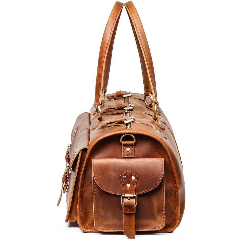 Cool Buffalo Leather Travel Duffle Bag