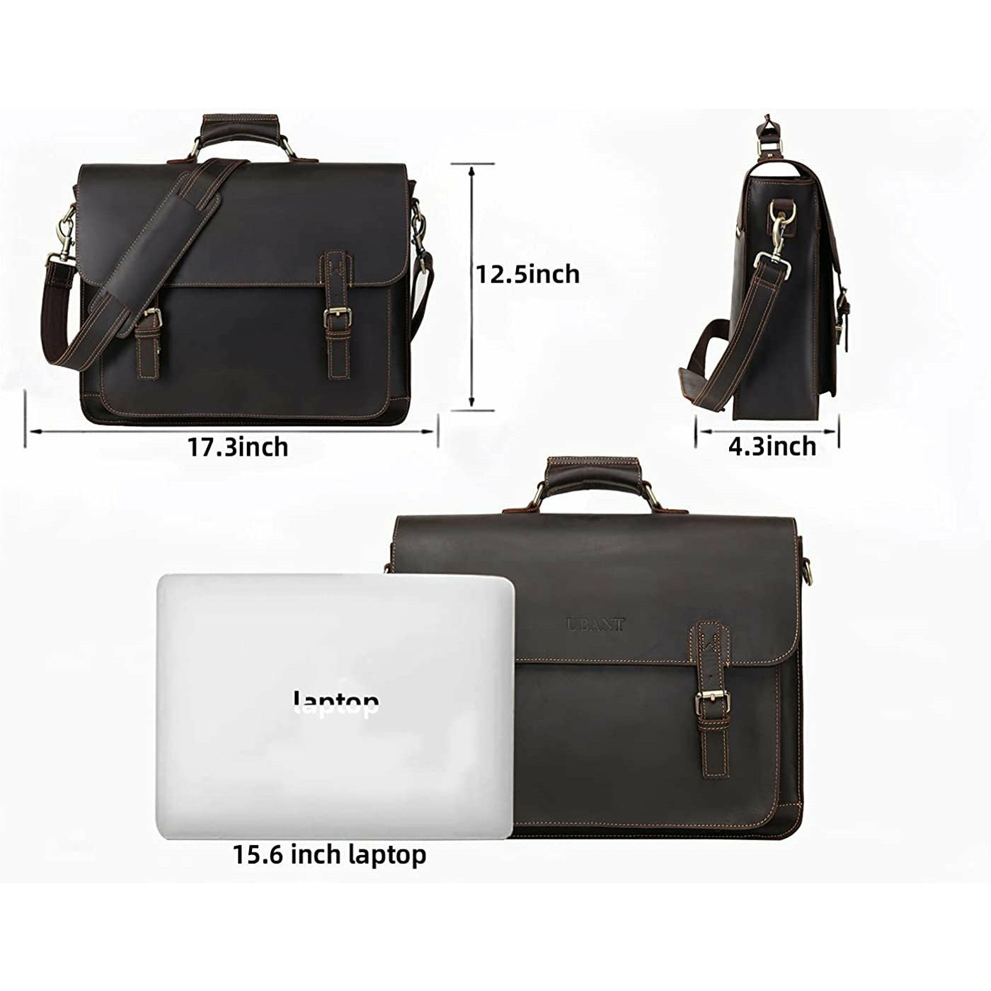 Full Grain Leather Business Messenger Bag