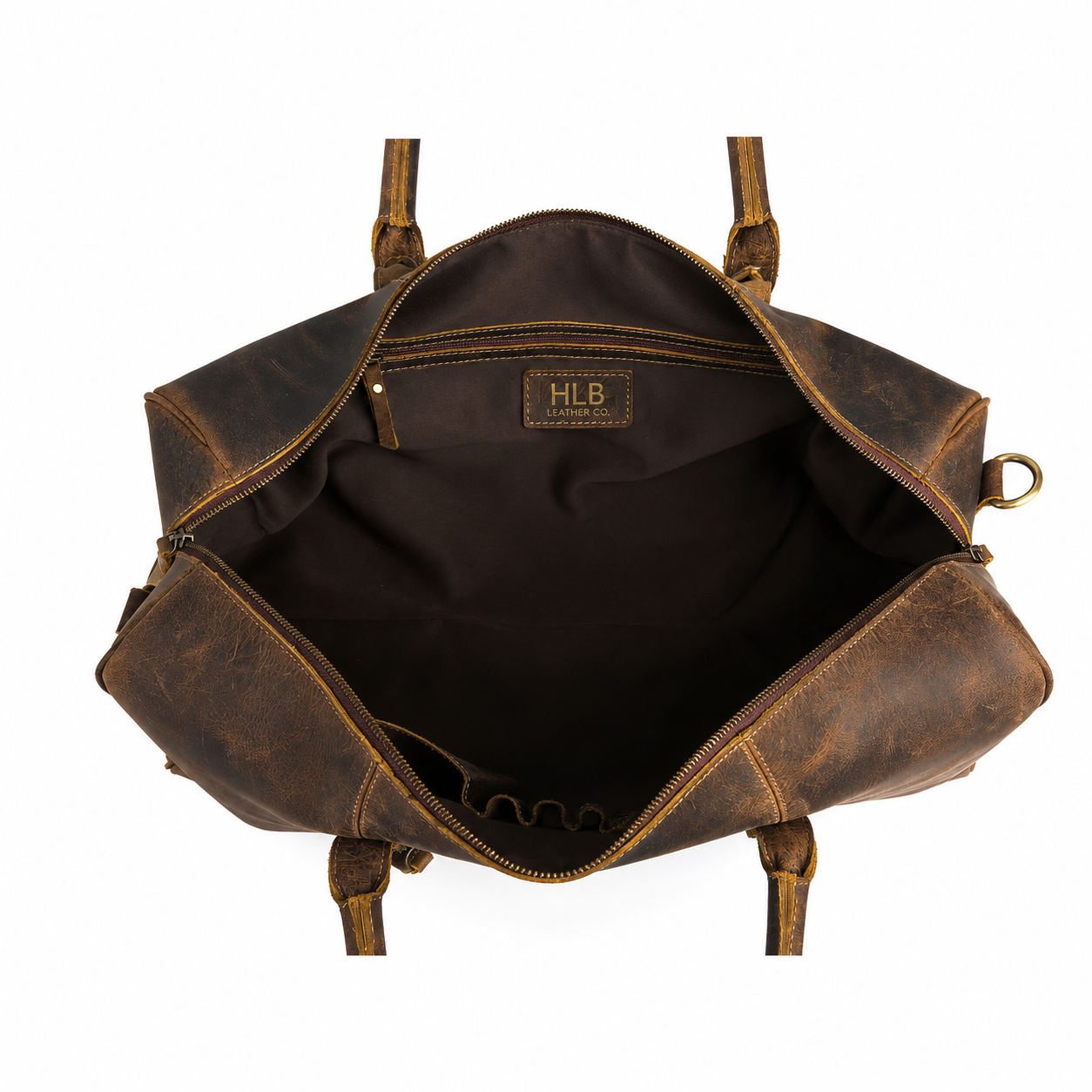 Leather 20-Inch Travel Duffel Bag for Men and Women - Full Grain Leather Overnight, Weekend, Gym, and Sports Bag