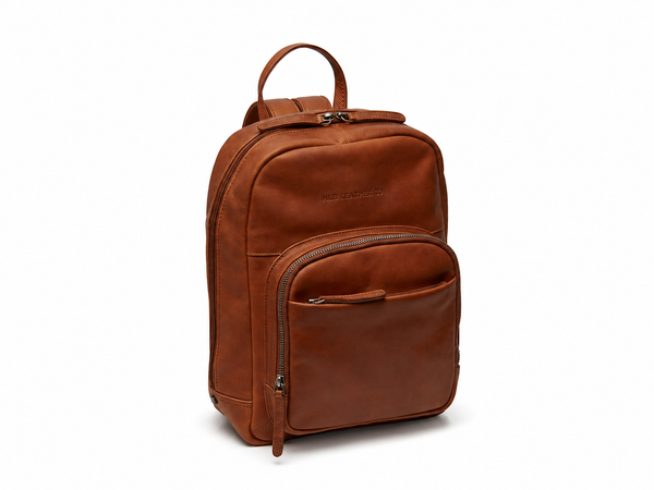 Leather Backpack Cognac Santana