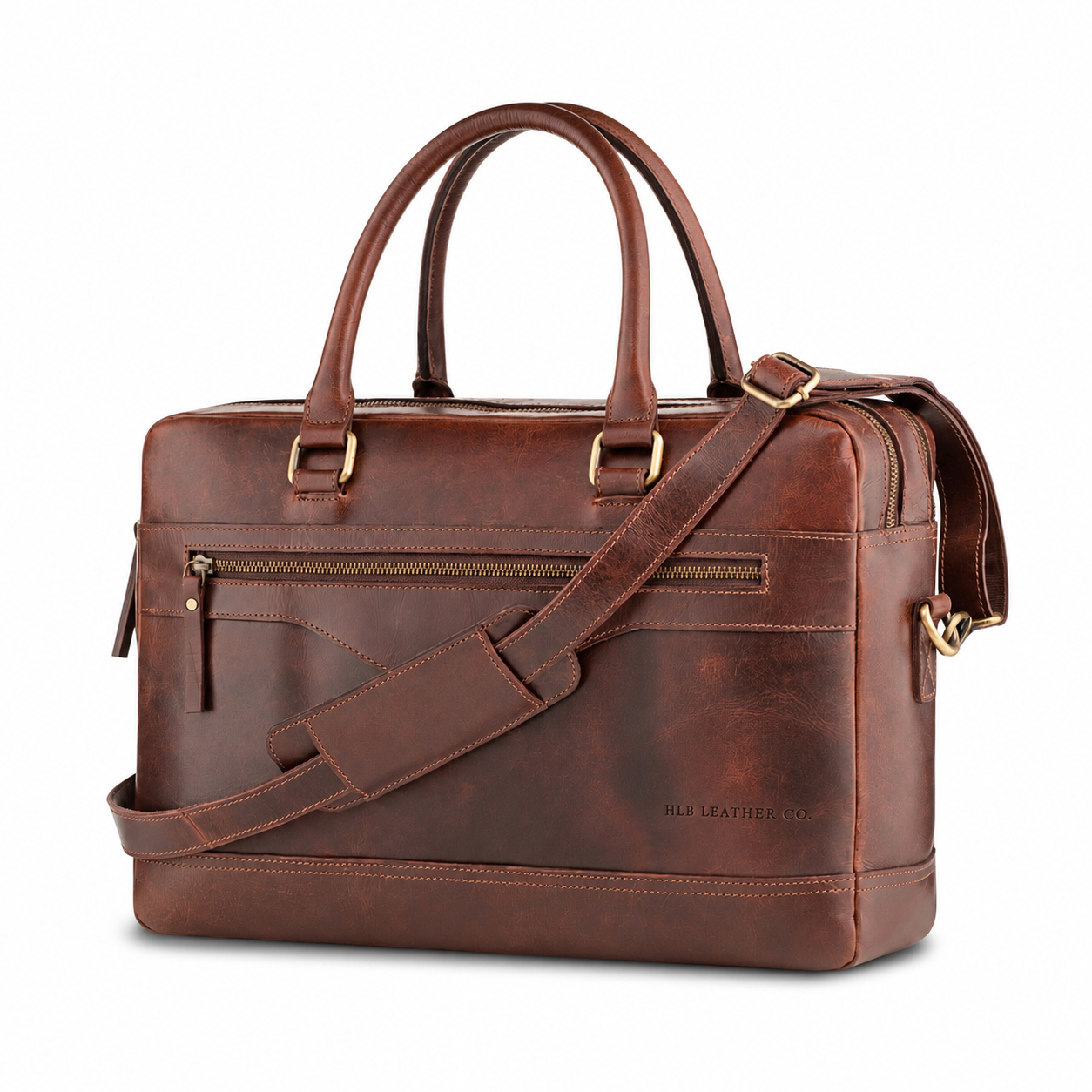 Maple Buffalo Leather Briefcase