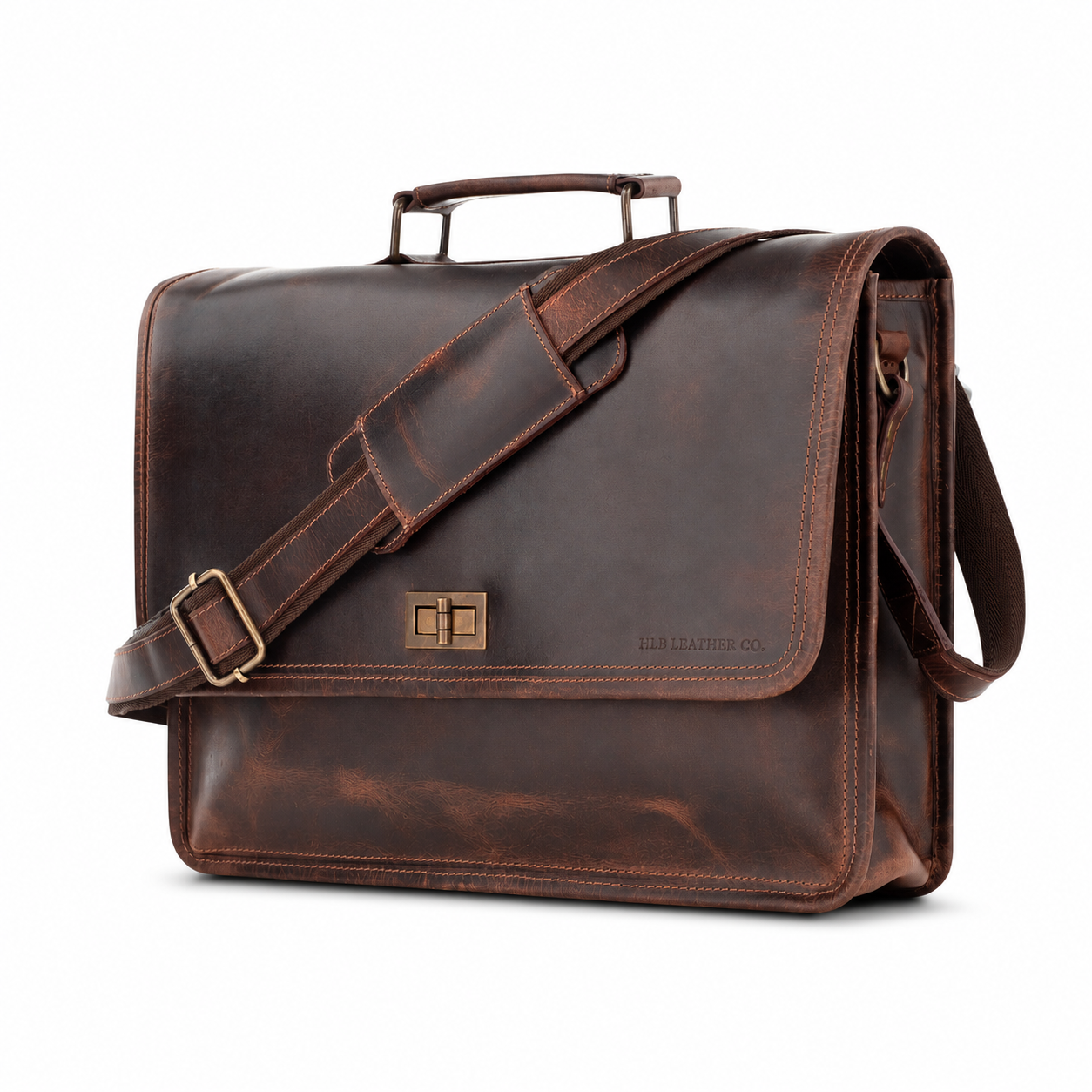 Parker Leather Messenger Bag for Men