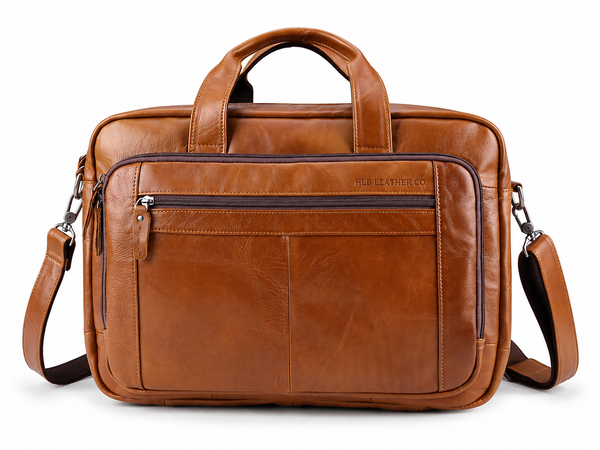 Everyday Leather Briefcase Laptop Bag