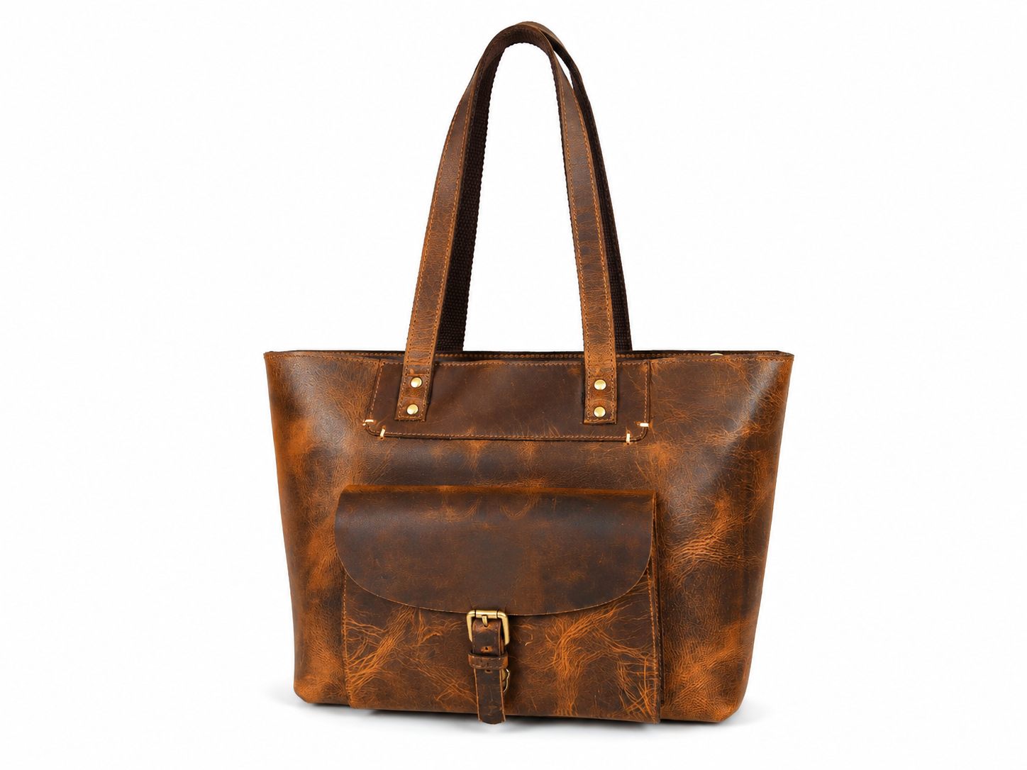 Brittany Travel Tote Bag – Caramel Brown