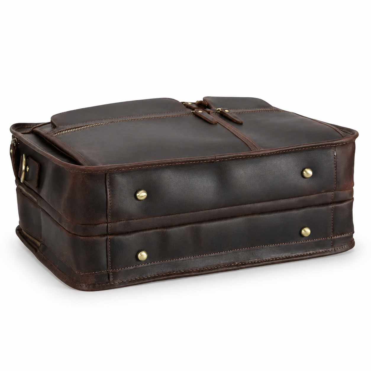 Mason Buffalo Leather Briefcase