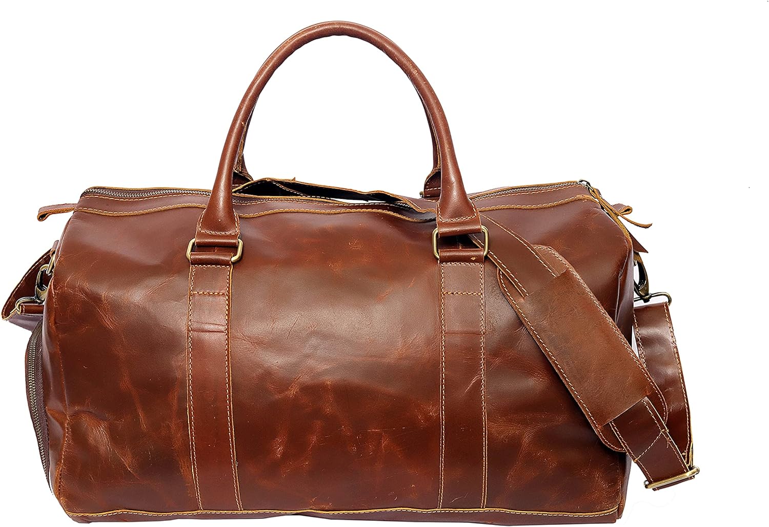 Rich Leather Duffle bag - Stylish and Durable Travel Essential