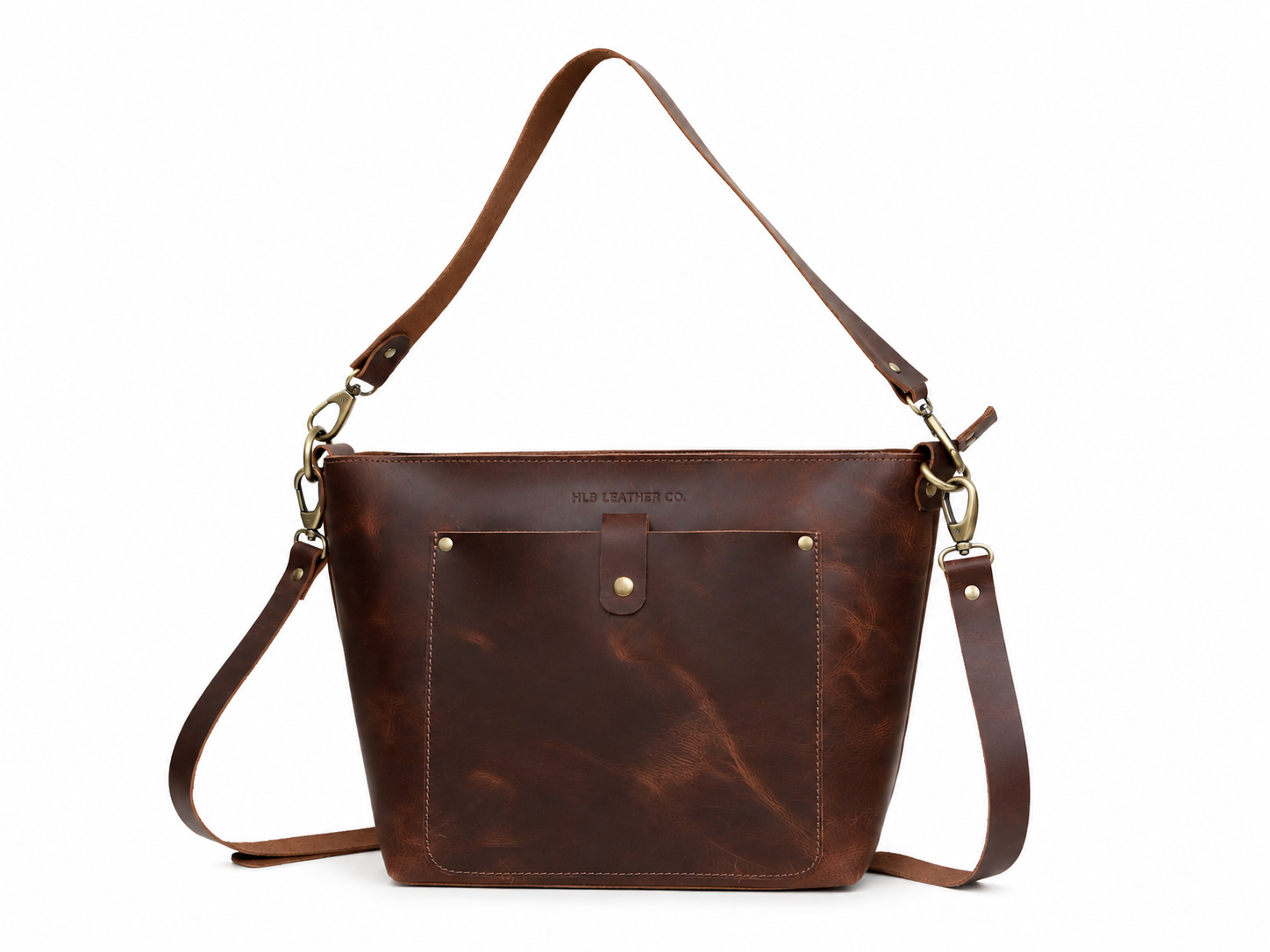 Phoenix Buffalo Leather Tote - Brown