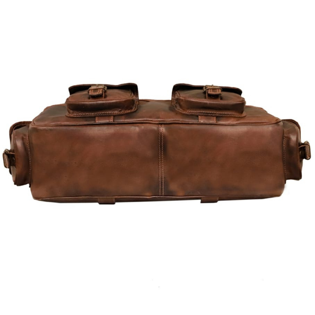 Executive Business Buffalo Leather Briefcase