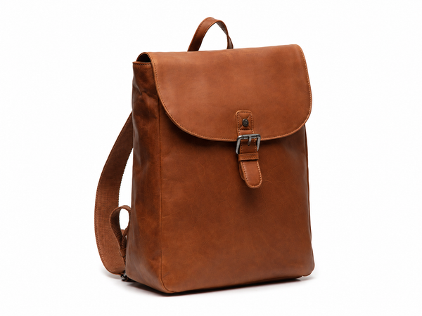 Leather Backpack Cognac Vermont