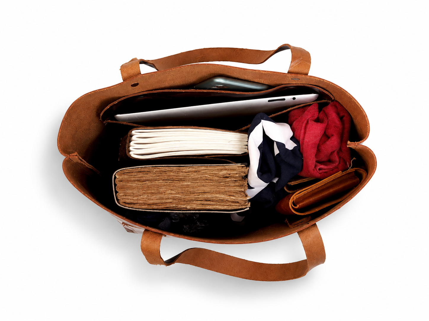 Tan Bella Buffalo Leather Tote Bag