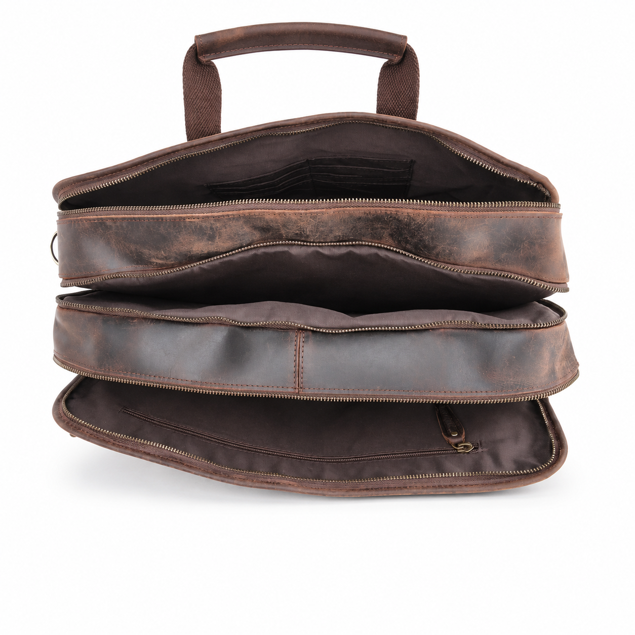 Mason Buffalo Leather Briefcase