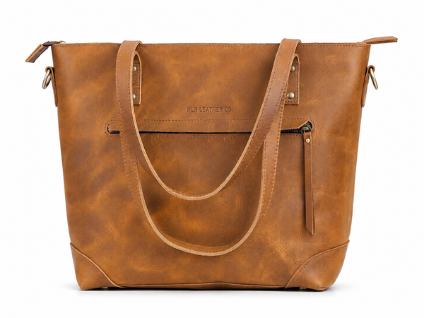 Buffalo Leather Tote Bag - Tan