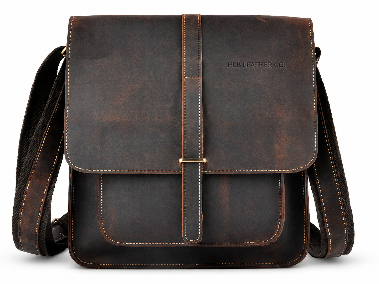 Logan Full-Grain Buffalo Leather Messenger Bag – Vintage Work & Everyday Satchel