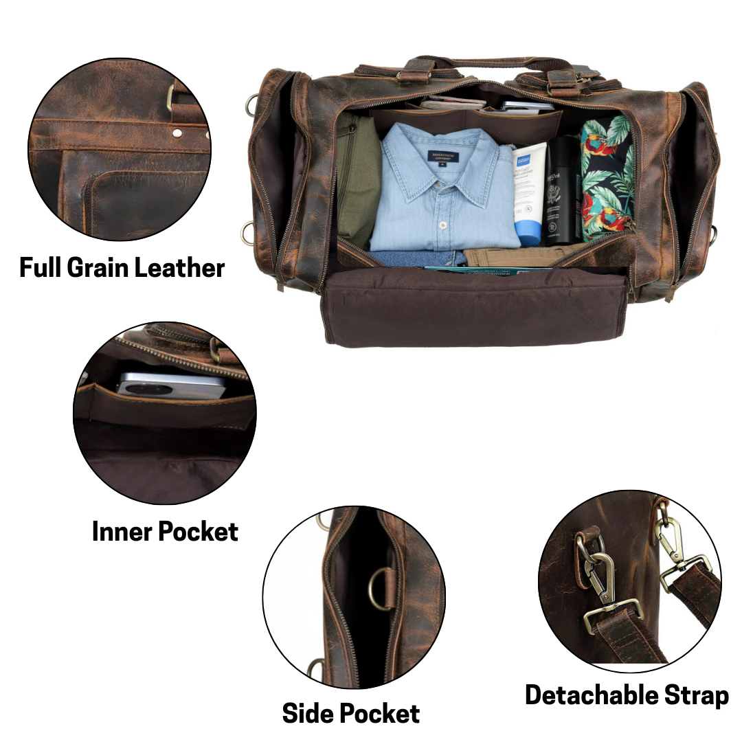 Farm Premium Buffalo Leather Duffle