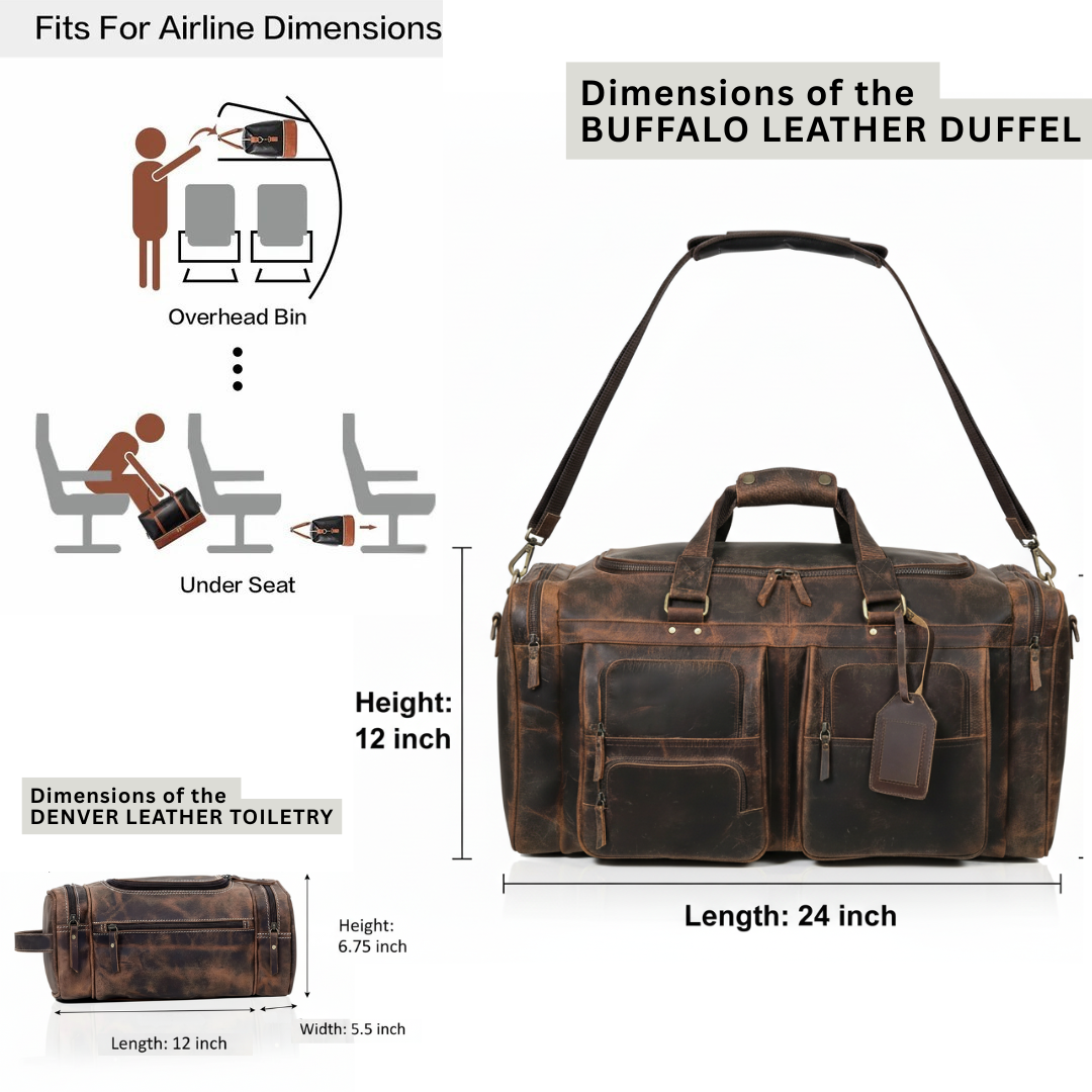 Farm Premium Buffalo Leather Duffle
