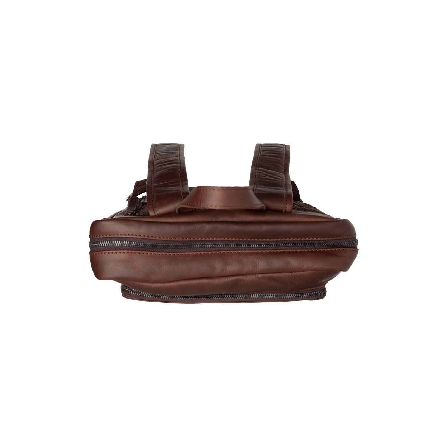 Leather Laptop Backpack Brown Jasper