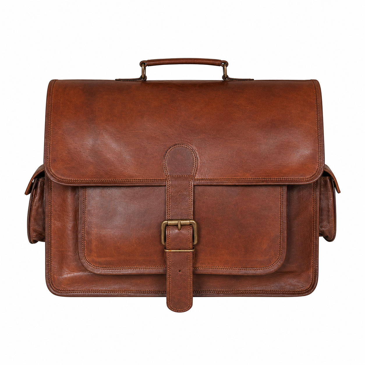 Perry Men's Leather Messenger Bag – Classic Work & Everyday Satchel
