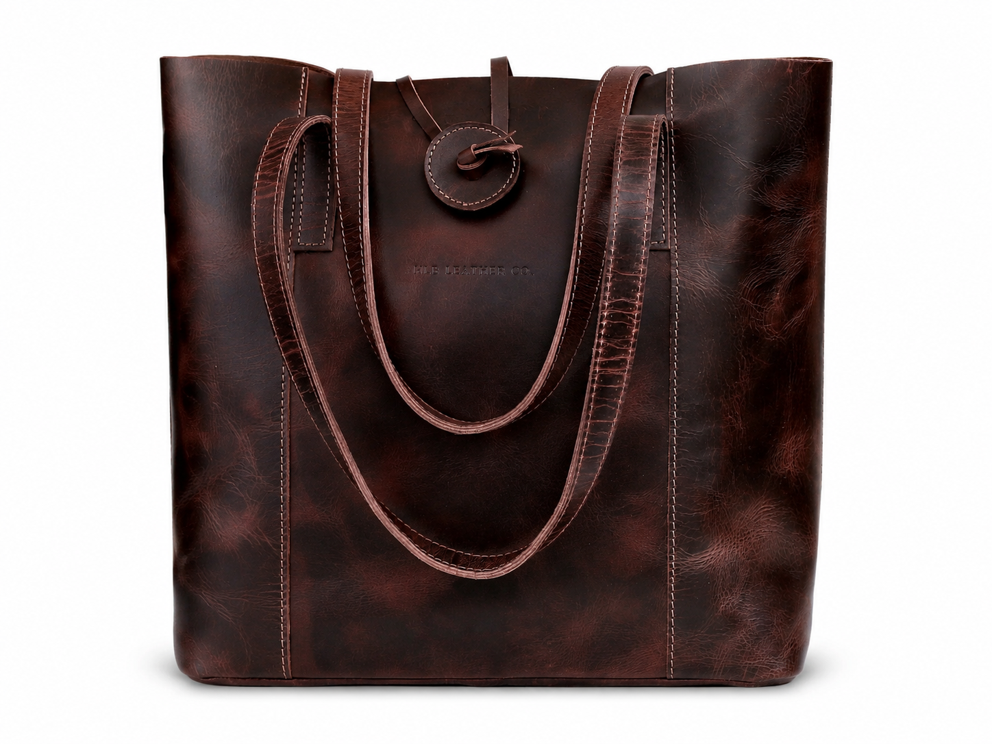 HLB Leather Bag Combo - Burgundy