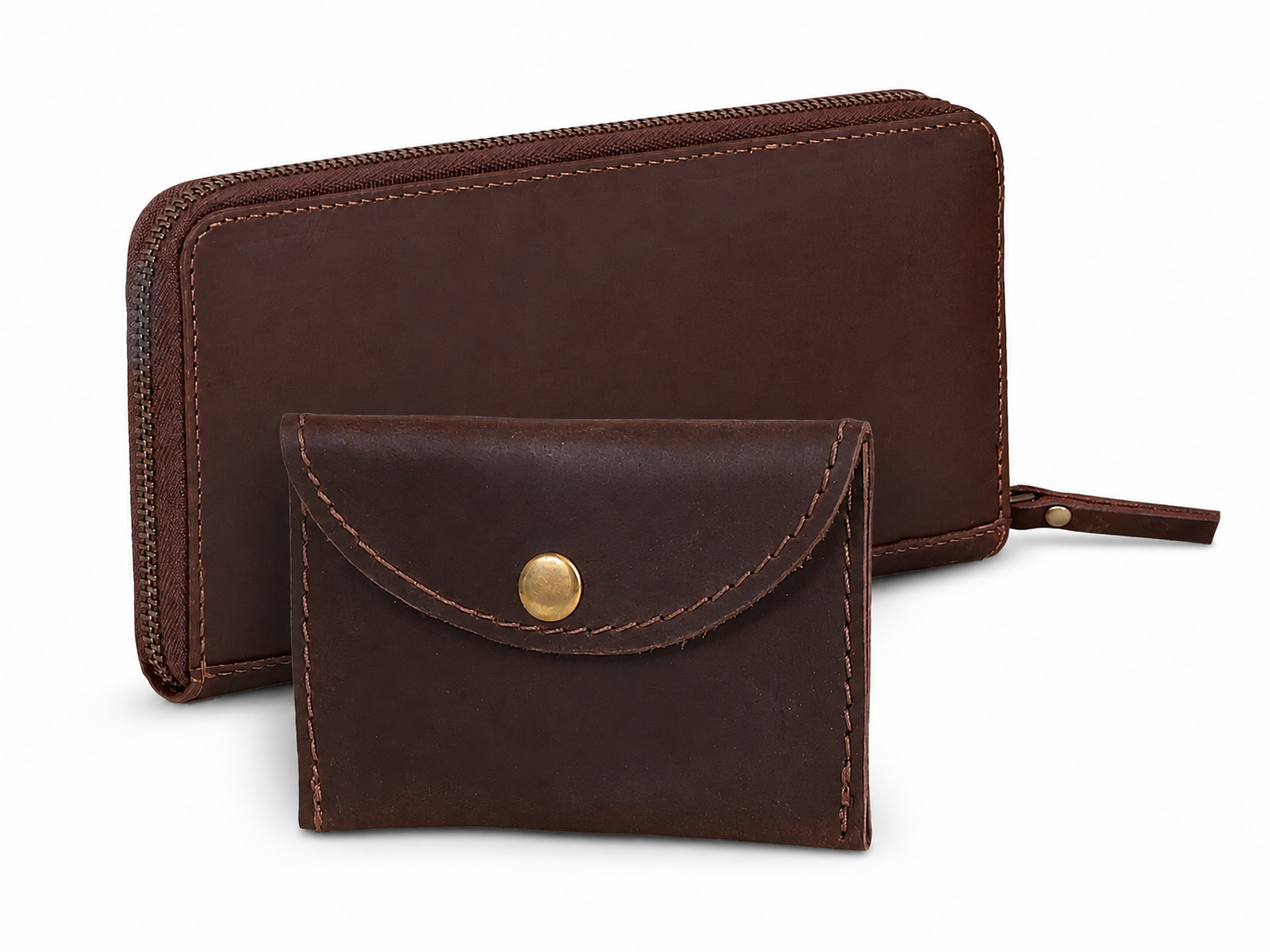 HLB Leather Bag Combo - Burgundy