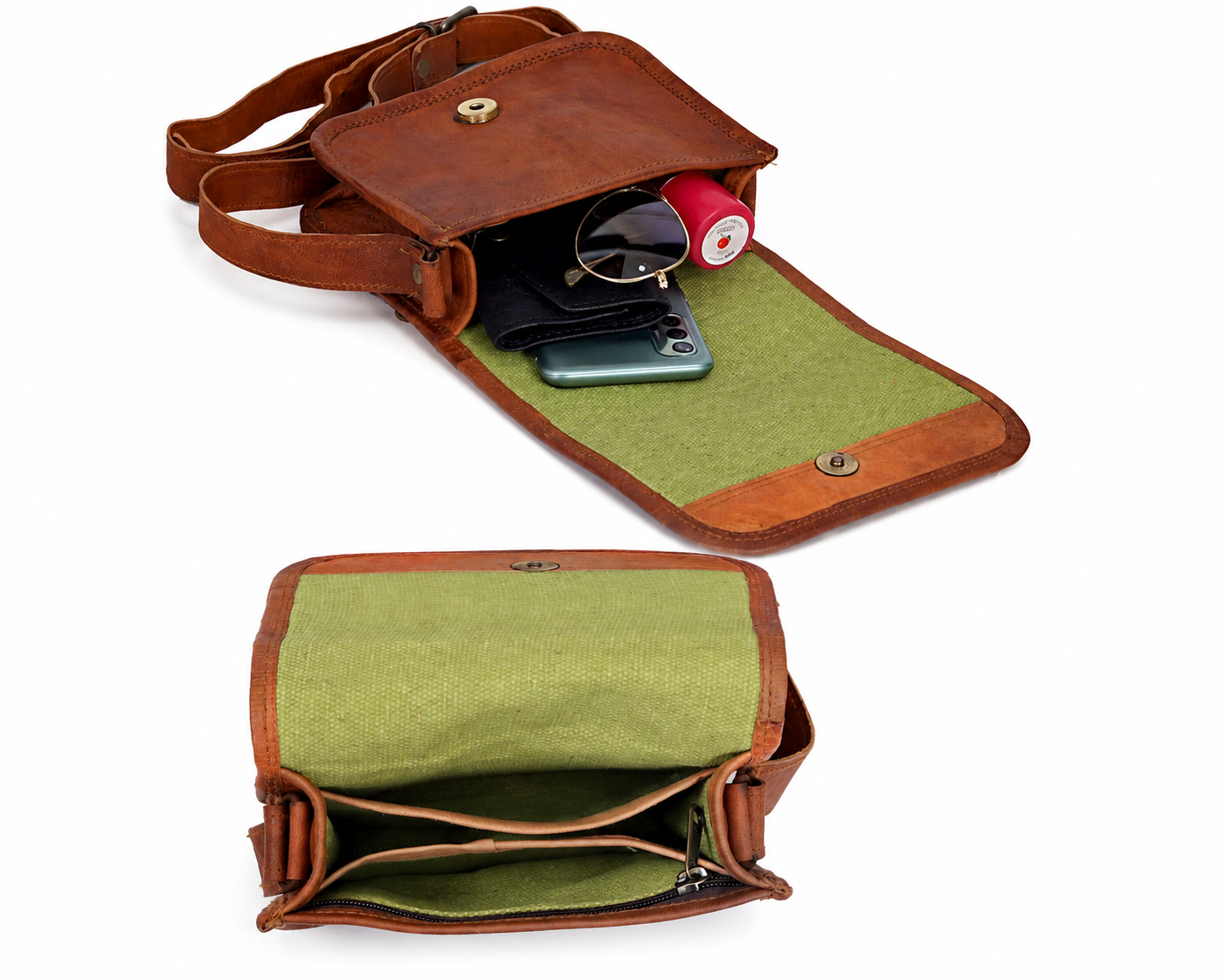 Keith Women's Vintage Goat Leather Crossbody Bag – Tablet & Everyday Shoulder Bag