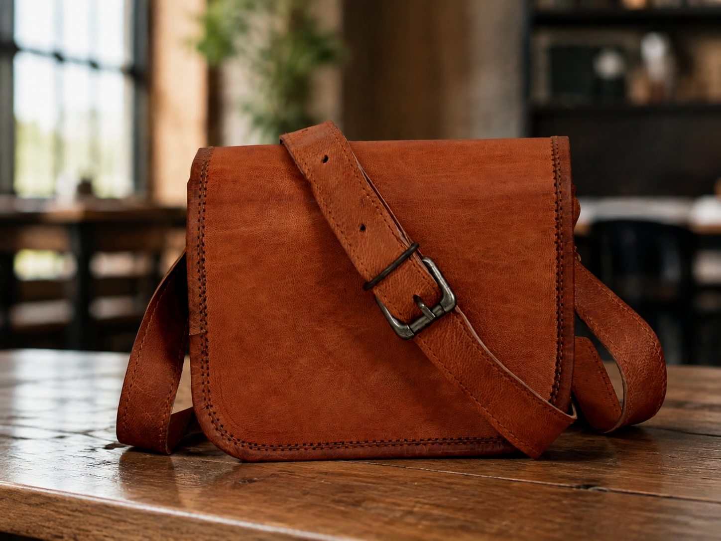 Keith Women's Vintage Goat Leather Crossbody Bag – Tablet & Everyday Shoulder Bag