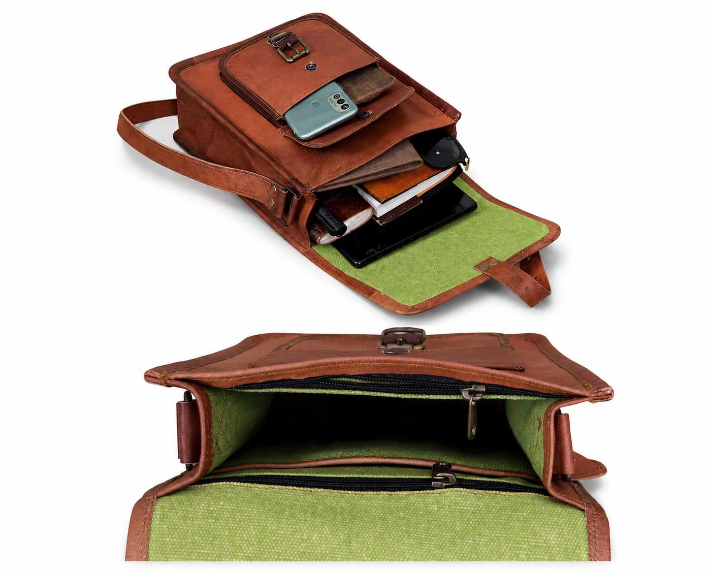 Jennifer Vintage Goat Leather Crossbody Bag – Tablet & Everyday Shoulder Bag