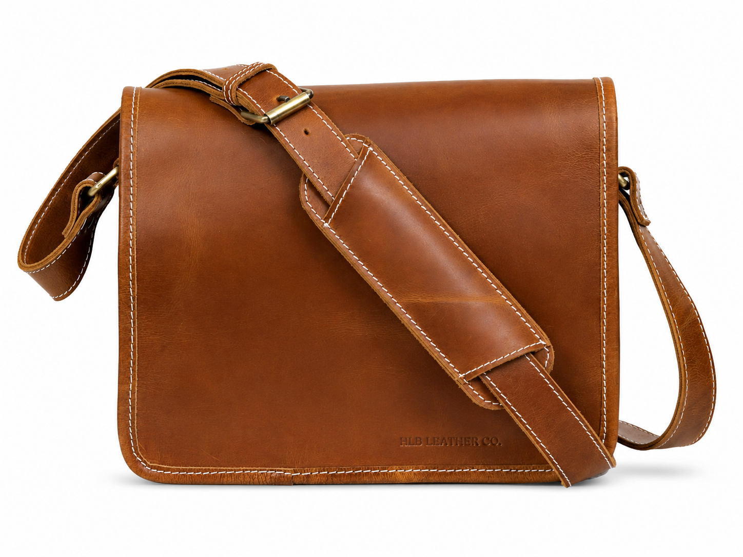 Georgia Vintage Leather Crossbody Satchel – 10.5" Tablet Shoulder Bag
