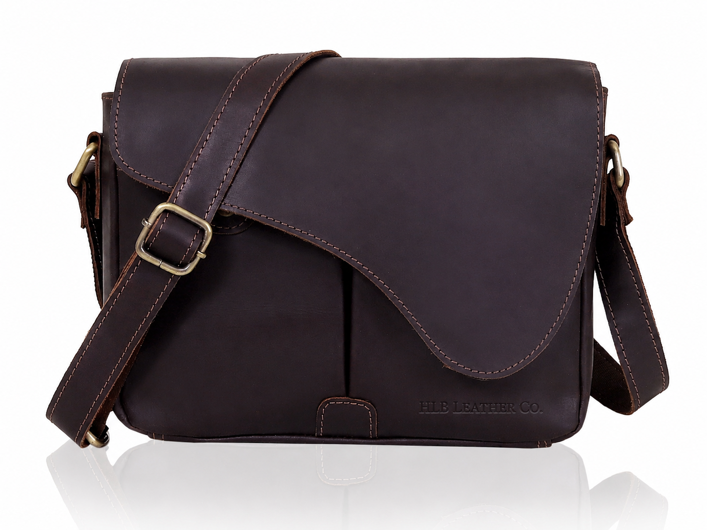 Gracy Full-Grain Buffalo Leather Crossbody Bag – Compact Everyday Shoulder Purse