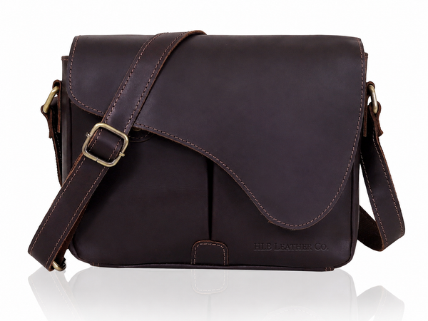 Gracy Full-Grain Buffalo Leather Crossbody Bag – Compact Everyday Shoulder Purse