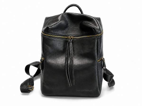 Full Grain Leather Women Backpack, Handmade Backpack Purse, Cow Leather Backpack for School