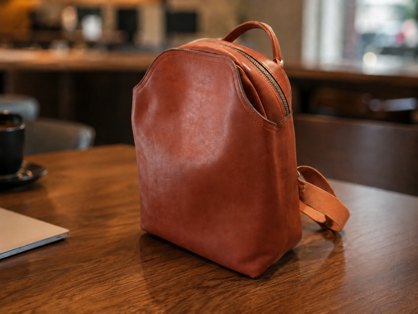 Full Grain Leather Women Backpack, Genuine Leather Mini Backpack, Best for School