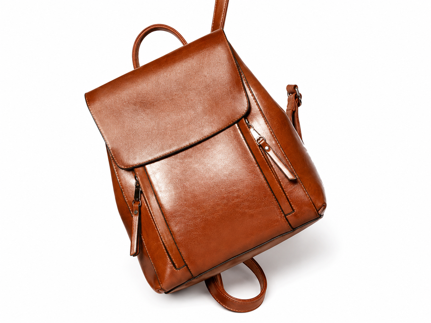 Flash Sale Top Grain Leather Backpack For Women, Leather Designer Backpack, Stylish Shoulder Bag