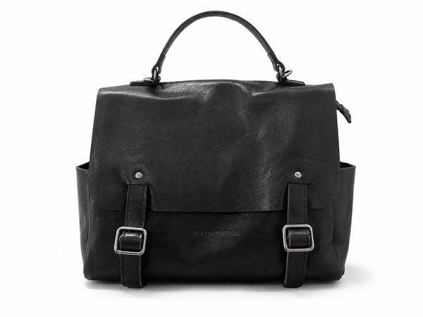 Vintage Womens Leather Backpack, Handmade Full Grain Leather Backpack for School