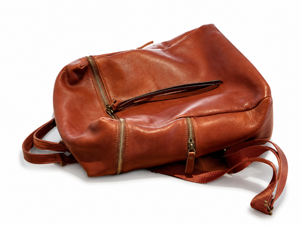 Large Women's Genuine Leather Backpacks, Handmade Vintage School Backpack for Women