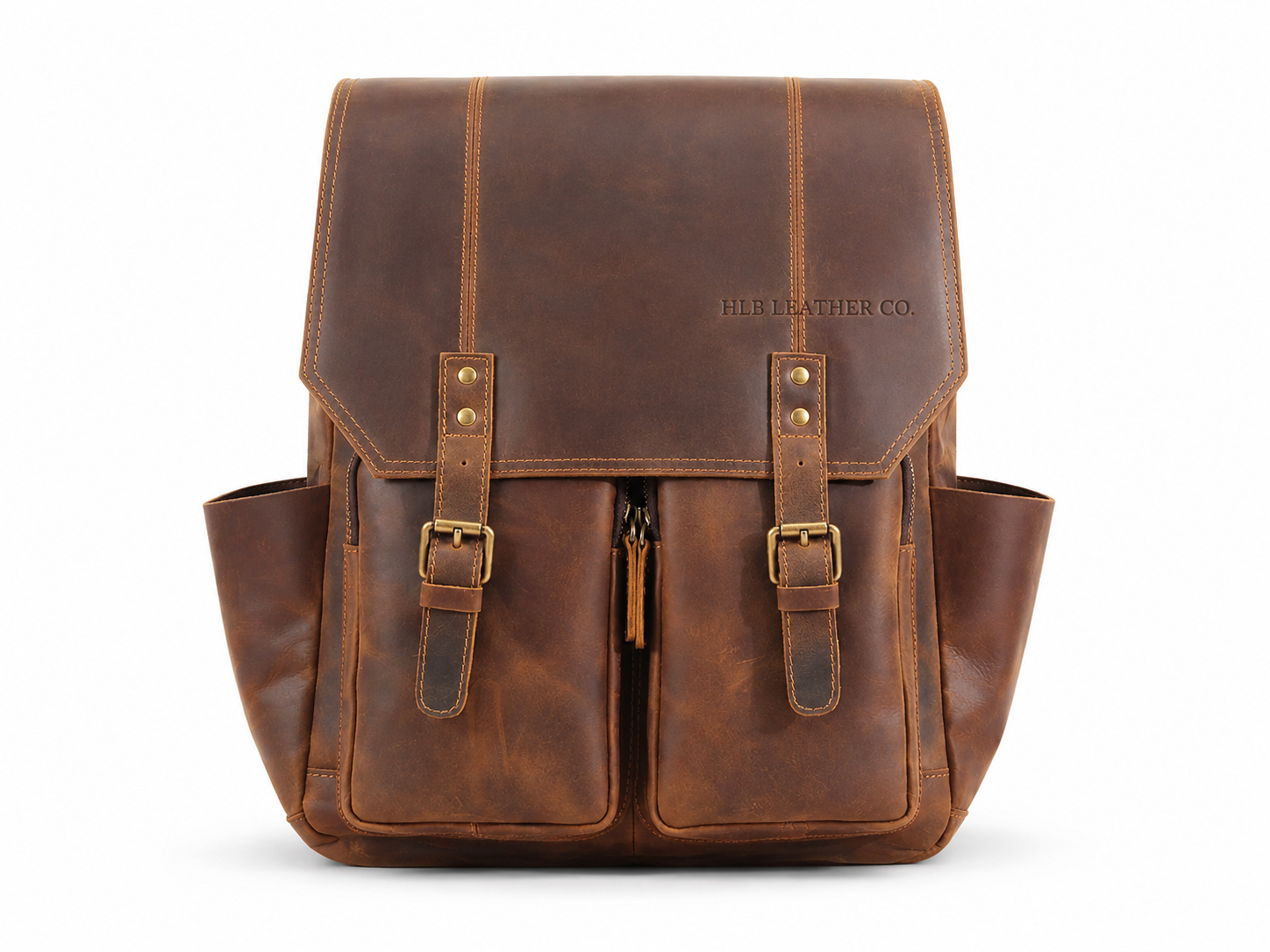 ROCKCOW Handmade Leather Travel Backpack, Designer Backpack, School Backpack